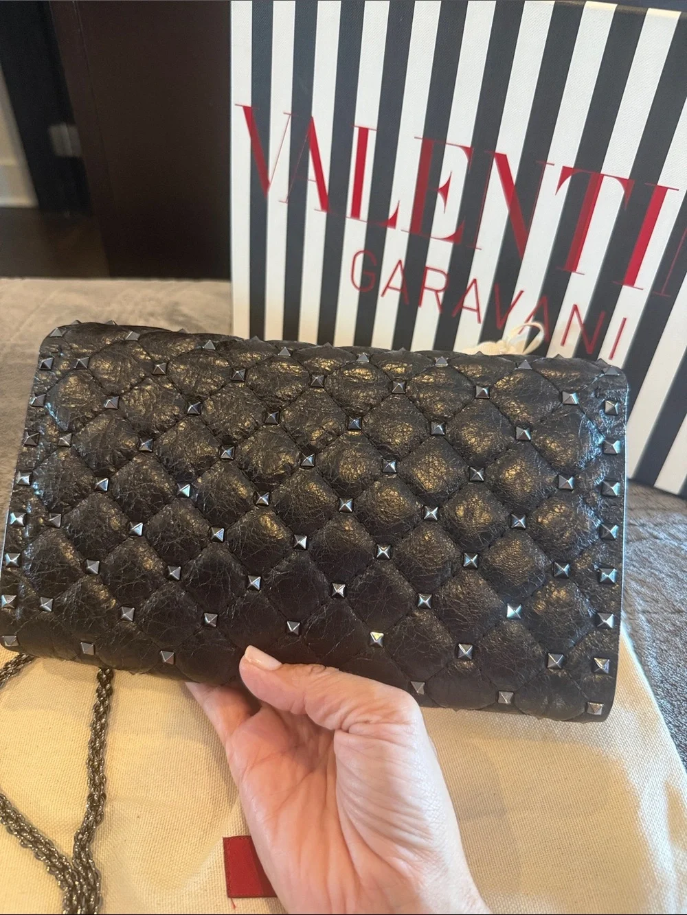 Valentino Garavani black quilted